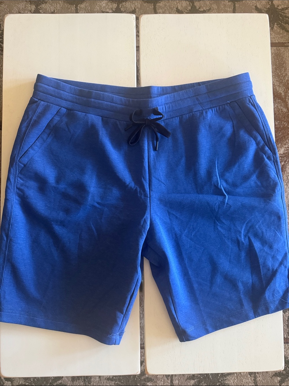 Men's Causal Drawstring Shorts in Royal Blue